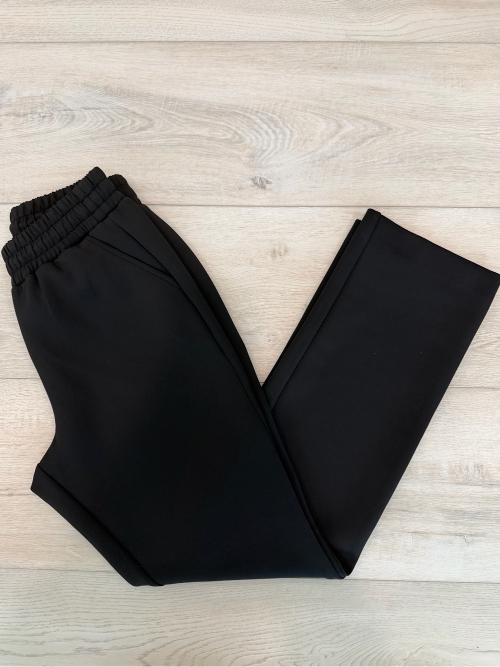 Good American Black Wide Leg Pull-On Pants Size 2